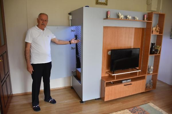 İzmir'de deprem korkusuyla evinin salonuna bunu yaptı! 66 ton basınca dayanaklı - Resim: 2