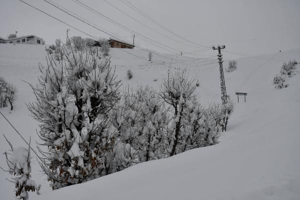 İnanılmaz görüntüler! Beytüşşebap’ta evler ve araçlar kar altında kayboldu - Resim: 2