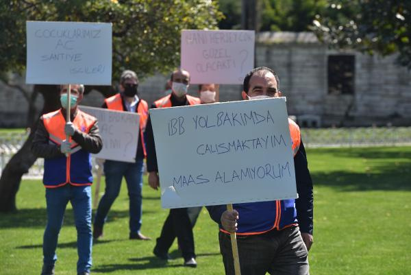 İBB önünde eylem! Ekrem İmamoğlu'nu topa tuttular - Resim: 1