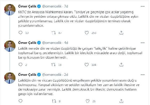 AK Partili Ömer Çelik'ten KKTC'deki 'Kur'an kursu' kararına tepki - Resim: 0