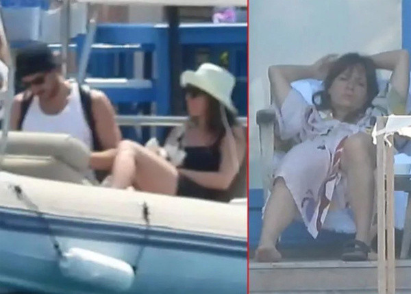 Görüntülenmemek için her yolu denediler! Uraz Kaygılaroğlu yeni sevgilisiyle Marmaris'te yakalandı - Resim: 1