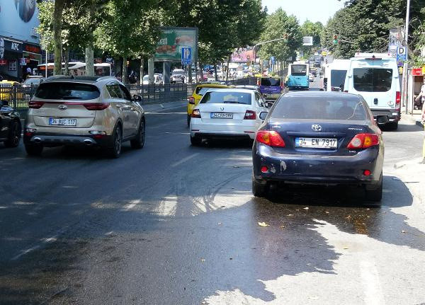 Beşiktaş'ta mazgal demiri otomobilin yakıt deposunu patlattı - Resim: 0
