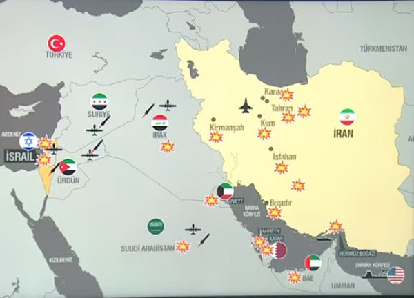 İran füze saldırılarıyla ABD üslerini hedef aldı Bahreyn'deki ABD donanma üssü vuruldu - Resim: 0