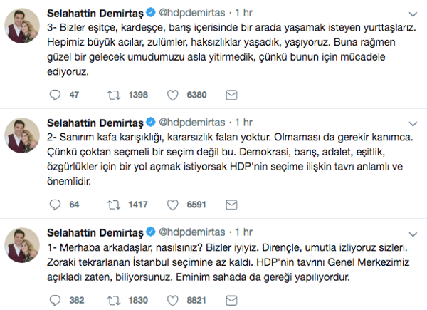 Selahattin Demirtaş seçim çağrısı yaptı İmamoğlu'na destek verdi - Resim: 1