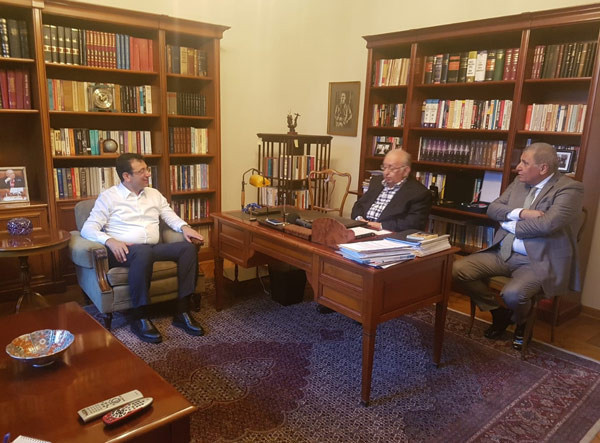 Ekrem İmamoğlu’ndan Hüsamettin Cindoruk’u sürpriz ziyaret - Resim: 1