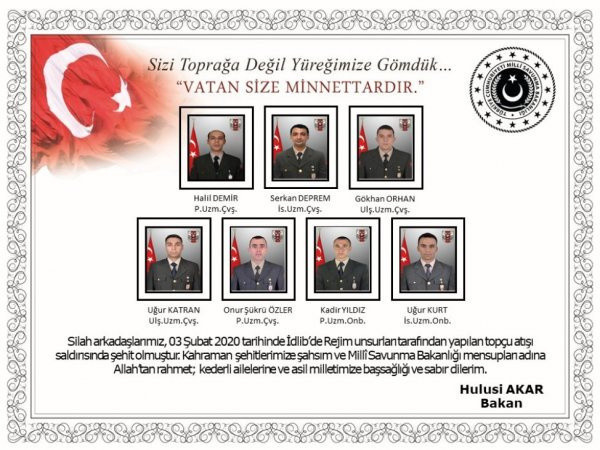 Milli Savunma Bakanı Akar'dan şehit mesajı! Yüreğimize gömdük - Resim: 0