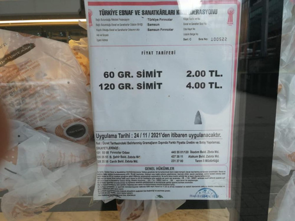 Dolar çakılınca simit zammı geri alındı! İşte Samsun'da simidin yeni fiyatı... - Resim: 1