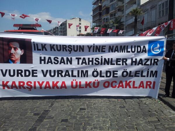 MHP'lilerden 'Ne çektin Tayyip' pankartı! - Resim: 1