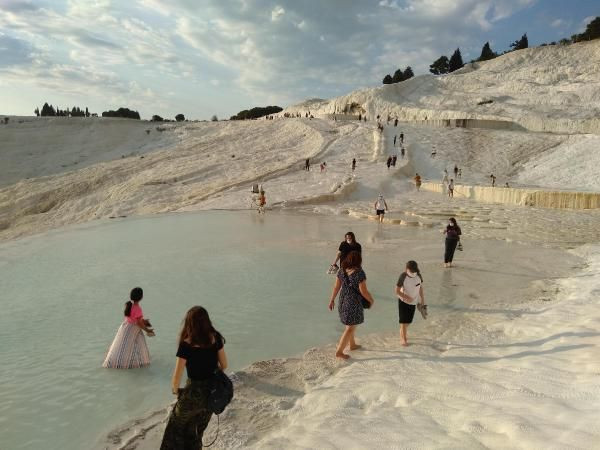 Denizli'deki beyaz cennetten utandıran görüntü! Pamukkale'nin haline bakın - Resim: 2