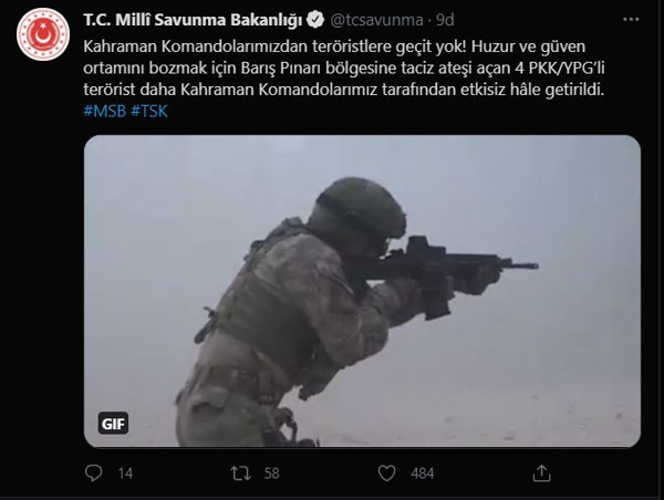 Milli Savunma Bakanlığı duyurdu! 4 terörist etkisiz hale getirildi - Resim: 0
