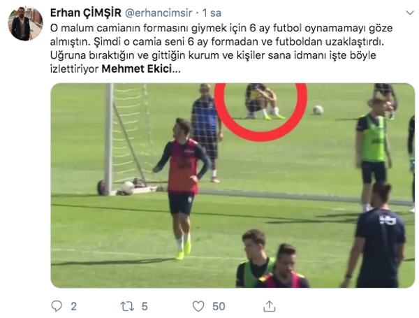 Mehmet Ekici'nin görüntüsü Fenerbahçelilerin içini acıttı Ersun Yanal'a çakıp durdular - Resim: 1