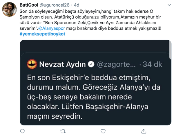 Trabzonsporlu Nevzat Aydın'ın paylaşımına tepkiler çığ gibi! Yemeksepeti'ne boykot başlatıldı - Resim: 4