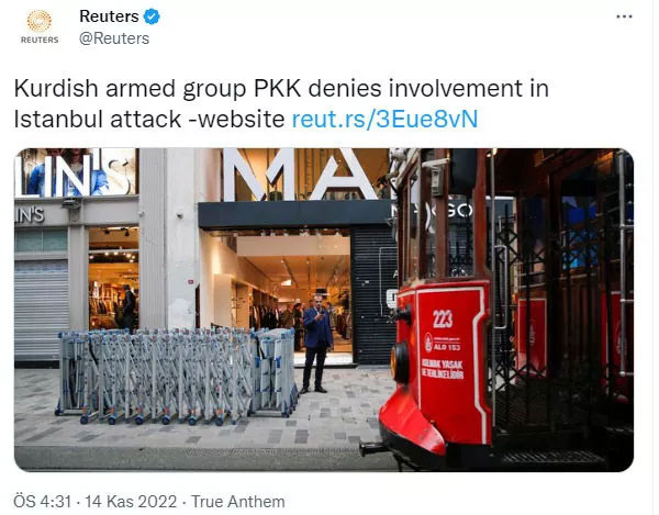 Reuters'tan terör örgütü PKK'yı aklama çabası - Resim: 0