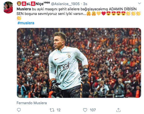 Fernando Muslera bu ayki maaşını şehit ailelerine bağışladı - Resim: 2