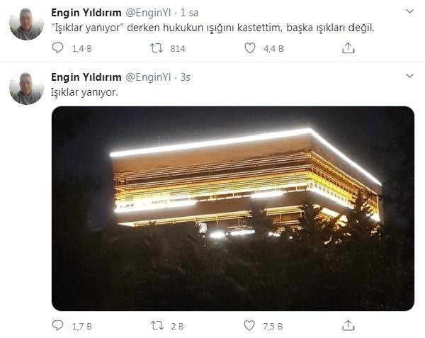 Ömer Çelik'ten AYM Üyesi Engin Yıldırım'ın "Işıklar yanıyor" paylaşımına tepki - Resim: 0