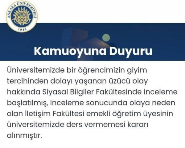 'Başörtüsü neden takıyorsunuz?' diyen Prof. Dr. Metin Kazancı için karar çıktı! Ankara Üniversitesi açıkladı - Resim: 0