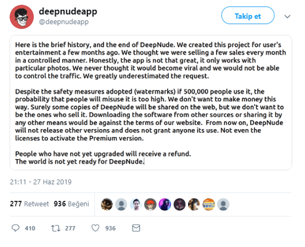 Çıplak gösteren uygulama kapandı - Resim: 1