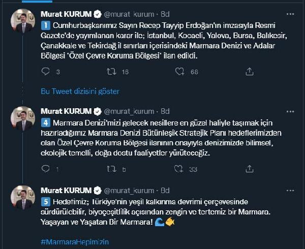 Bakan Murat Kurum: Marmara Denizi 'Özel Çevre Koruma Bölgesi' ilan edildi - Resim: 0