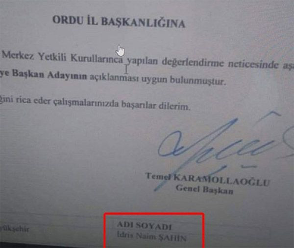 İdris Naim Şahin Saadet Partisi Ordu'dan aday oldu! - Resim: 0