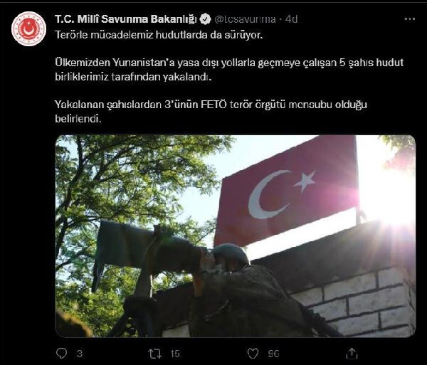 MSB: Yunanistan'a geçmeye çalışan 5 şüpheli yakalandı - Resim: 0