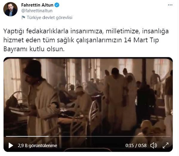 İletişim Başkanı Fahrettin Altun'dan '14 Mart Tıp Bayramı' mesajı - Resim: 0