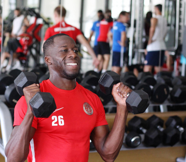 Antalyaspor oyuncuları fitnees salonunda ter döktü - Resim: 1