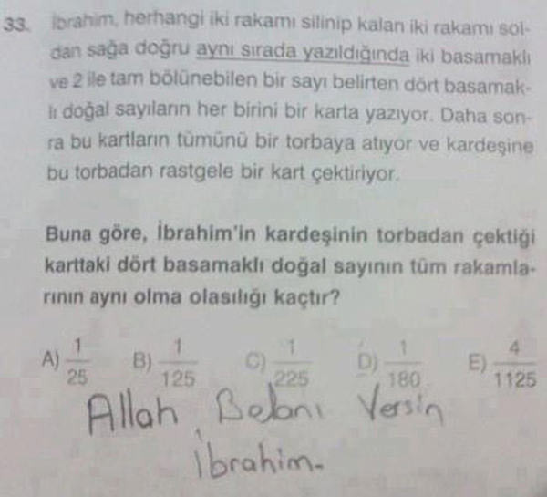 Sınav sorularına güldüren cevaplar - Resim: 3