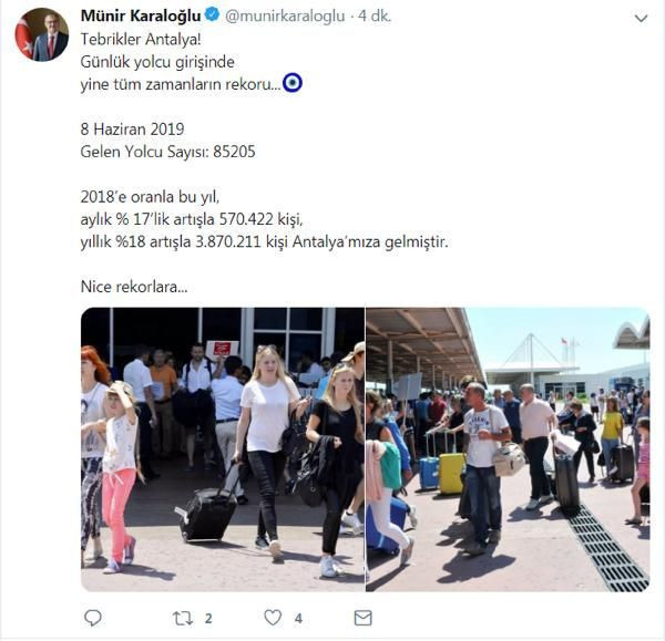Antalya turizminde yeni rekor - Resim: 2