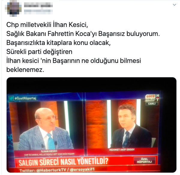 CHP'li İlhan Kesici'nin Fahrettin Koca açıklaması tepki çekti - Resim: 0