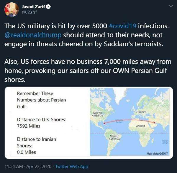 İran'dan 'Vur' emri veren Trump'a "Basra Körfezli" haritayla gönderme - Resim: 1