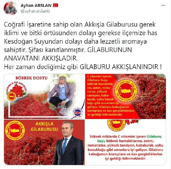 Kayseri'de 'gilaburu' iki başkanı karşı karşıya getirdi! Twitter'dan atıştılar - Resim: 1