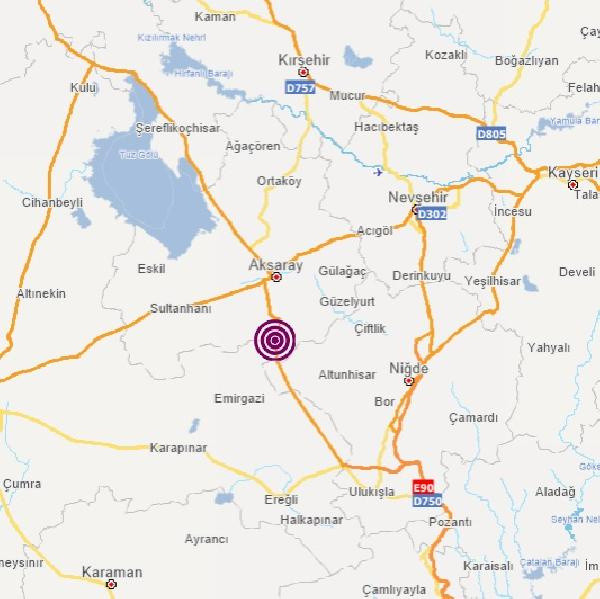 Aksaray'da 4.4 büyüklüğünde deprem meydana geldi! AFAD duyurdu - Resim: 0