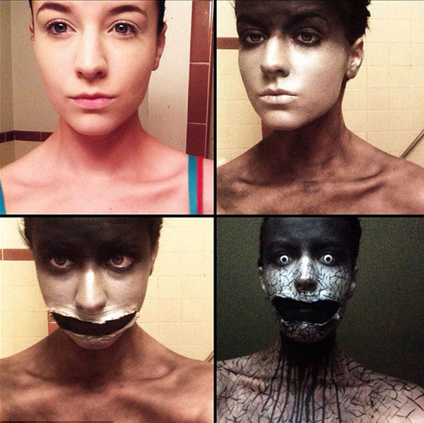 Böyle bir makyaj daha önce görmediniz! - Resim: 4