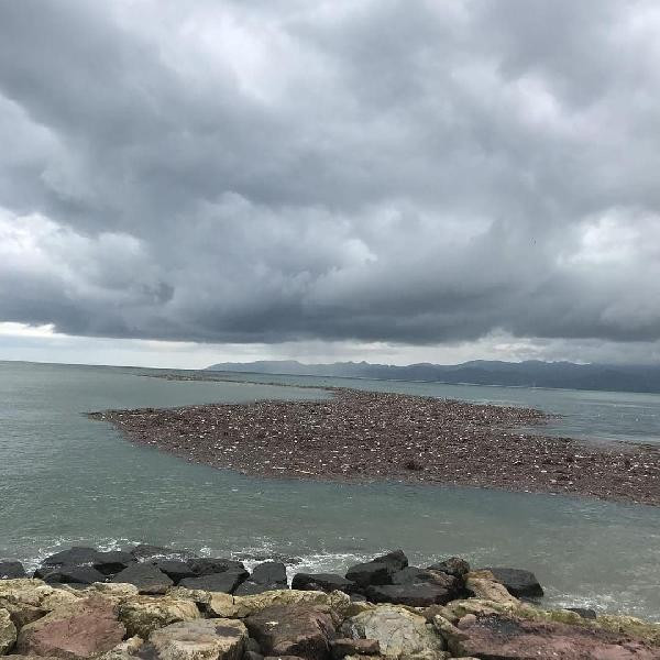 Ordu'daki selden şok görüntü! Asfalt bile yarıldı Fatsa denizindeki bakın ne? - Resim: 3