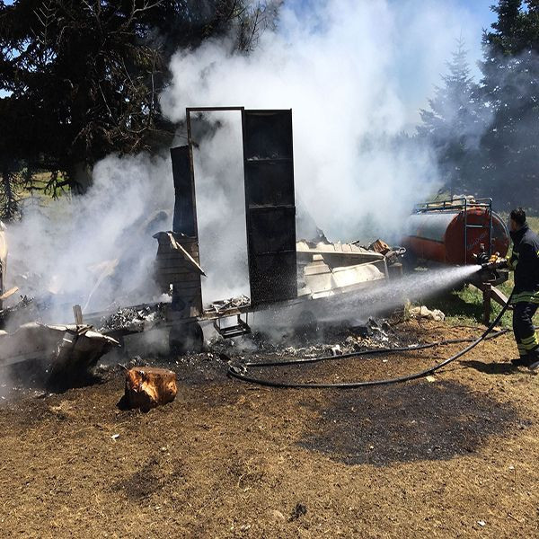 Bolu'da korkutan patlama! Tüpü patlayan karavan adeta kül oldu - Resim: 3