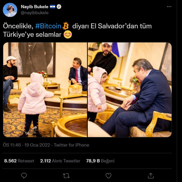 El Salvador Devlet Başkanı 'Ah Türkiyem' deyip paylaştı! Atatürk ve Osmanlı tweetine beğeni yağdı - Resim: 1