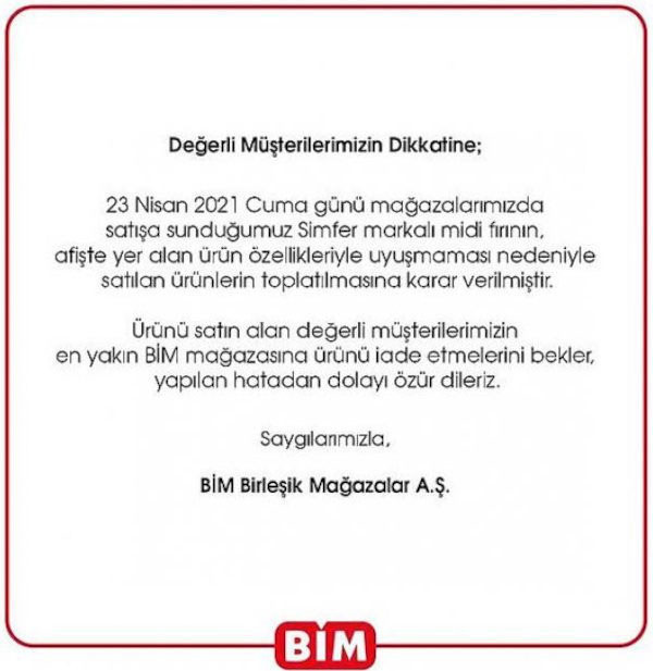 BİM'dan inanılmaz hata! Özür dileyip toplatma kararı aldı - Resim: 1