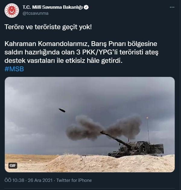 3 PKK/YPG'li terörist etkisiz hale getirildi - Resim: 0