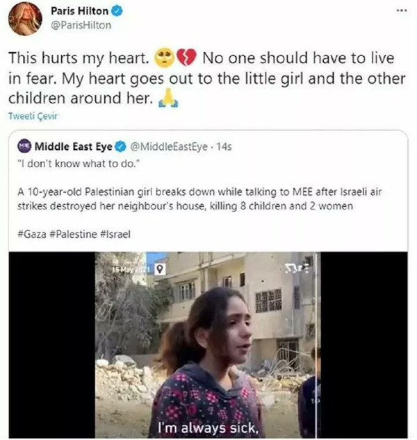 Paris Hilton'un İsrail'e tepkisi kısa sürdü! Tweetini silince tepki çekti - Resim: 0