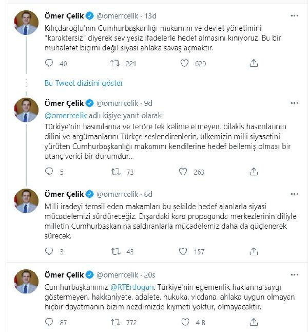 Ömer Çelik'ten Kemal Kılıçdaroğlu'na çok sert tepki: Cumhurbaşkanlığı makamını hedef almasını kınıyoruz - Resim: 0