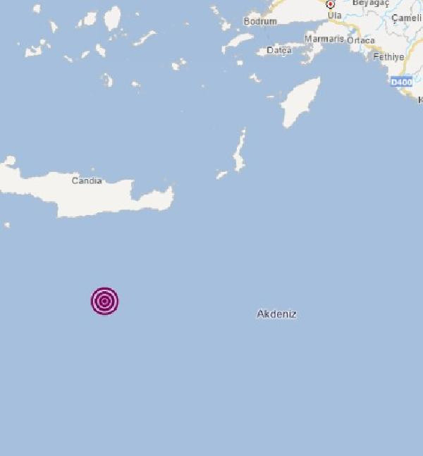 Akdeniz açıklarında 4.7 büyüklüğünde deprem - Resim: 0