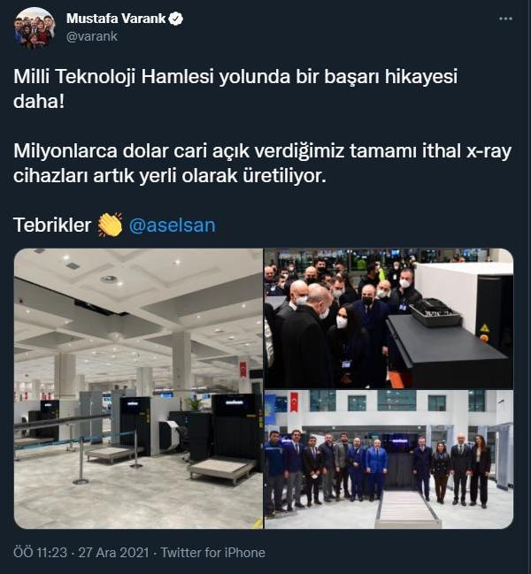 Sanayi ve Teknoloji Bakanı Mustafa Varank: X-Ray cihazları artık yerli olarak üretiliyor - Resim: 0