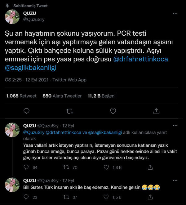 Covid-19 aşısı oldu! Aşıyı emmesi için koluna bakın ne yaptı: Hemşire görünce isyan etti - Resim: 1