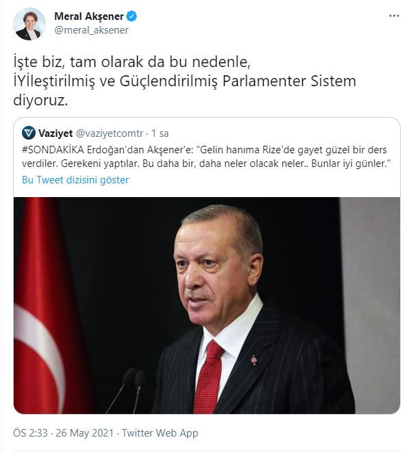 Meral Akşener'den Erdoğan'ın 'bunlar iyi günler' sözüne yanıt! - Resim: 0