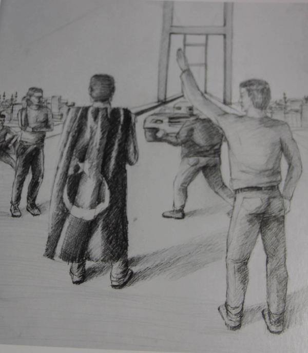 Yetenekli gençlerin 15 Temmuz karakalem eserleri - Resim: 3