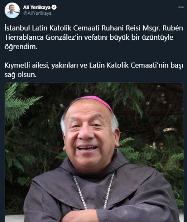 Ölüm haberini İstanbul Valisi duyurdu: Vefatını büyük bir üzüntüyle öğrendim - Resim: 0