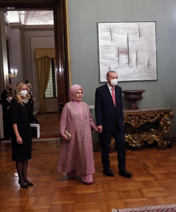 Cumhurbaşkanı Erdoğan, İtalya Cumhurbaşkanı'nın G20 liderleri onuruna verdiği yemeğe katıldı - Resim: 4