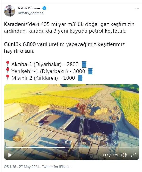 Bakan Fatih Dönmez: 3 yeni kuyuda petrol keşfettik - Resim: 0