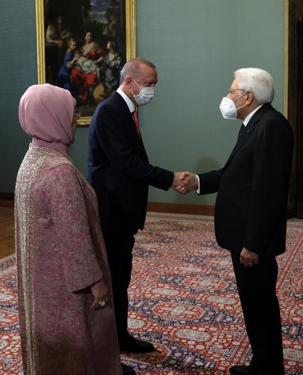 Cumhurbaşkanı Erdoğan, İtalya Cumhurbaşkanı'nın G20 liderleri onuruna verdiği yemeğe katıldı - Resim: 2