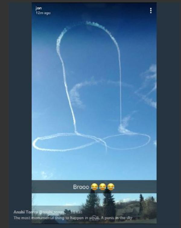 Bunun adı rezalet! Gökyüzüne penis çizdiler - Resim: 2